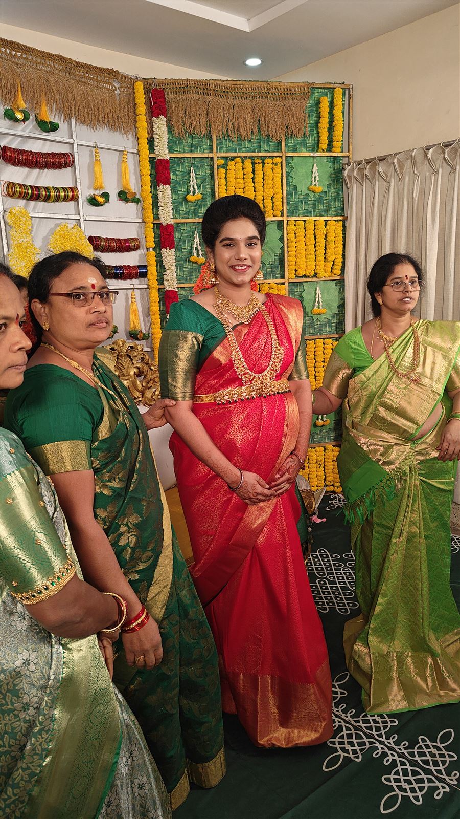 Traditional South Indian bridal look