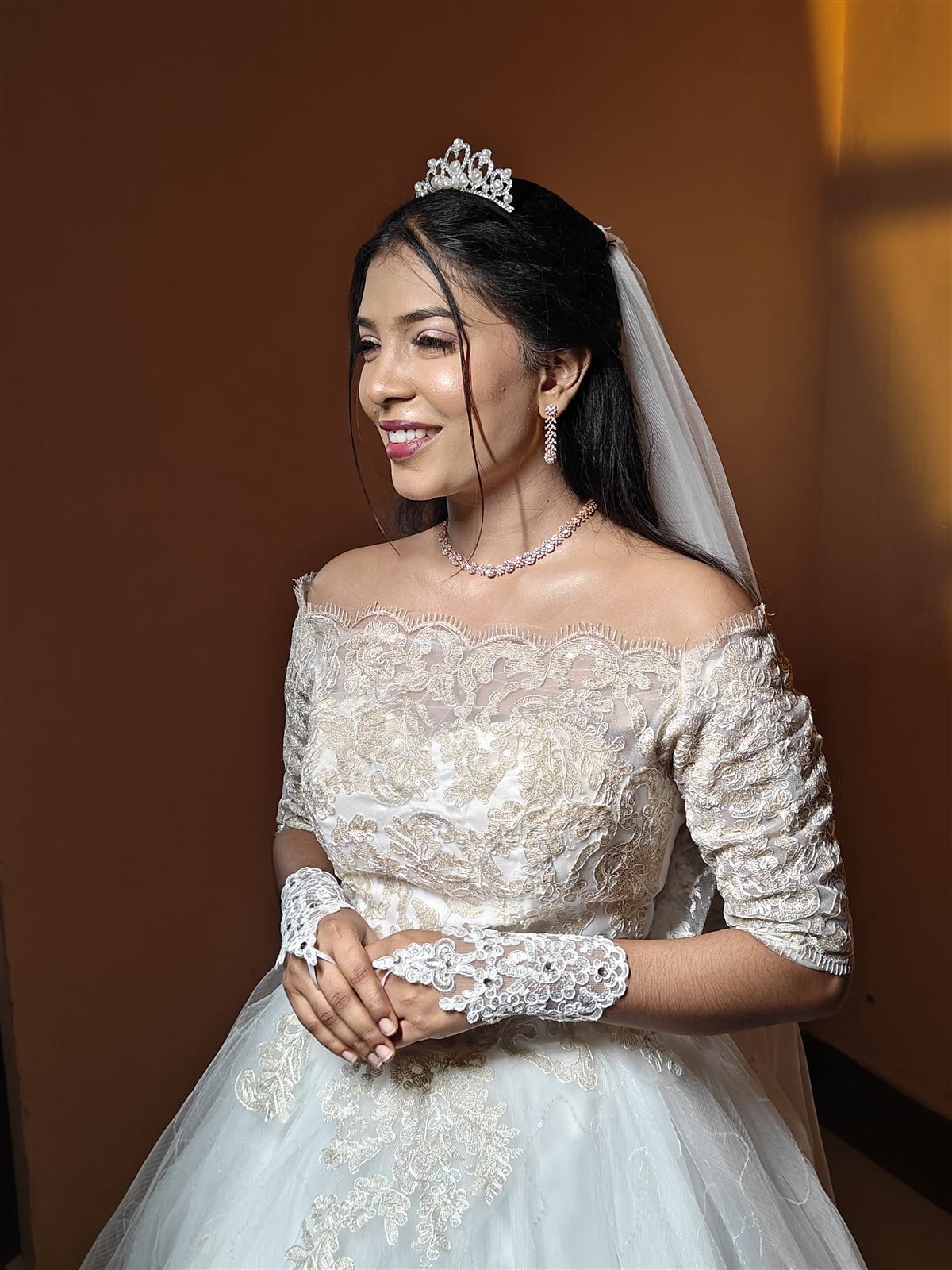 Bridal makeup details