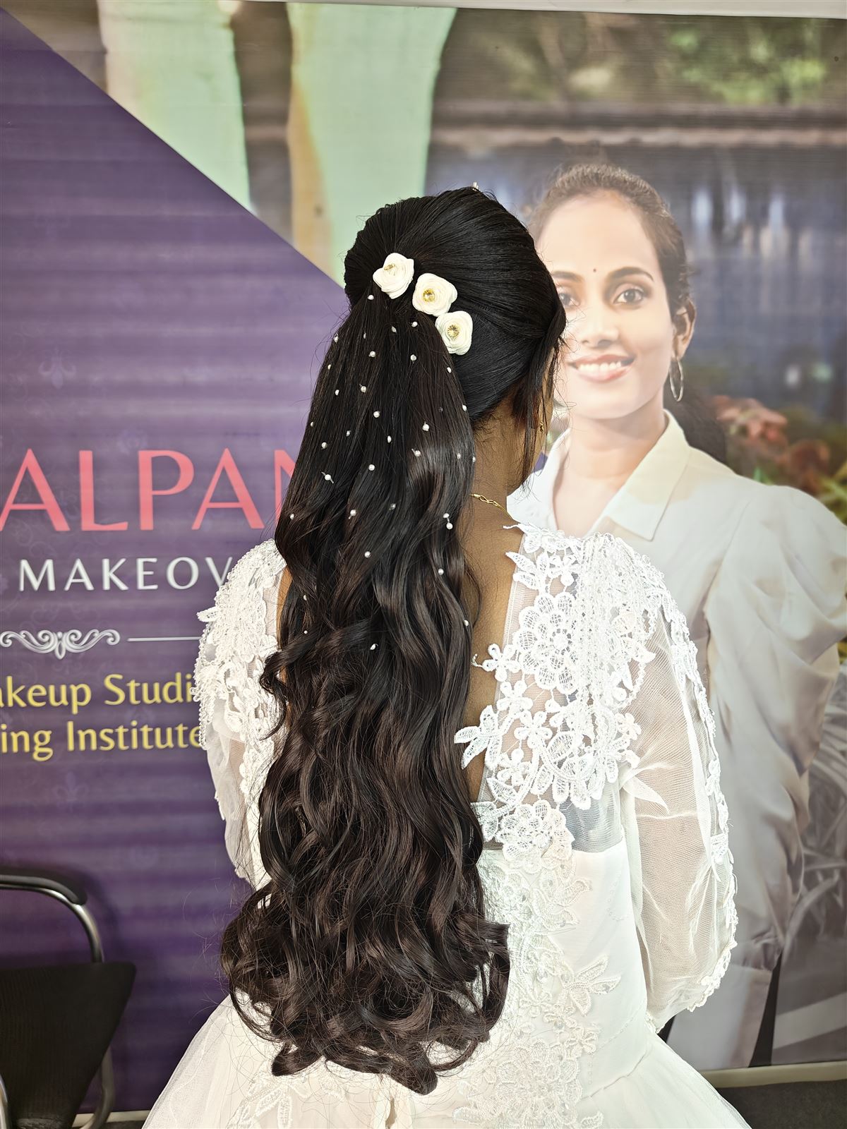 Student practising on a real model