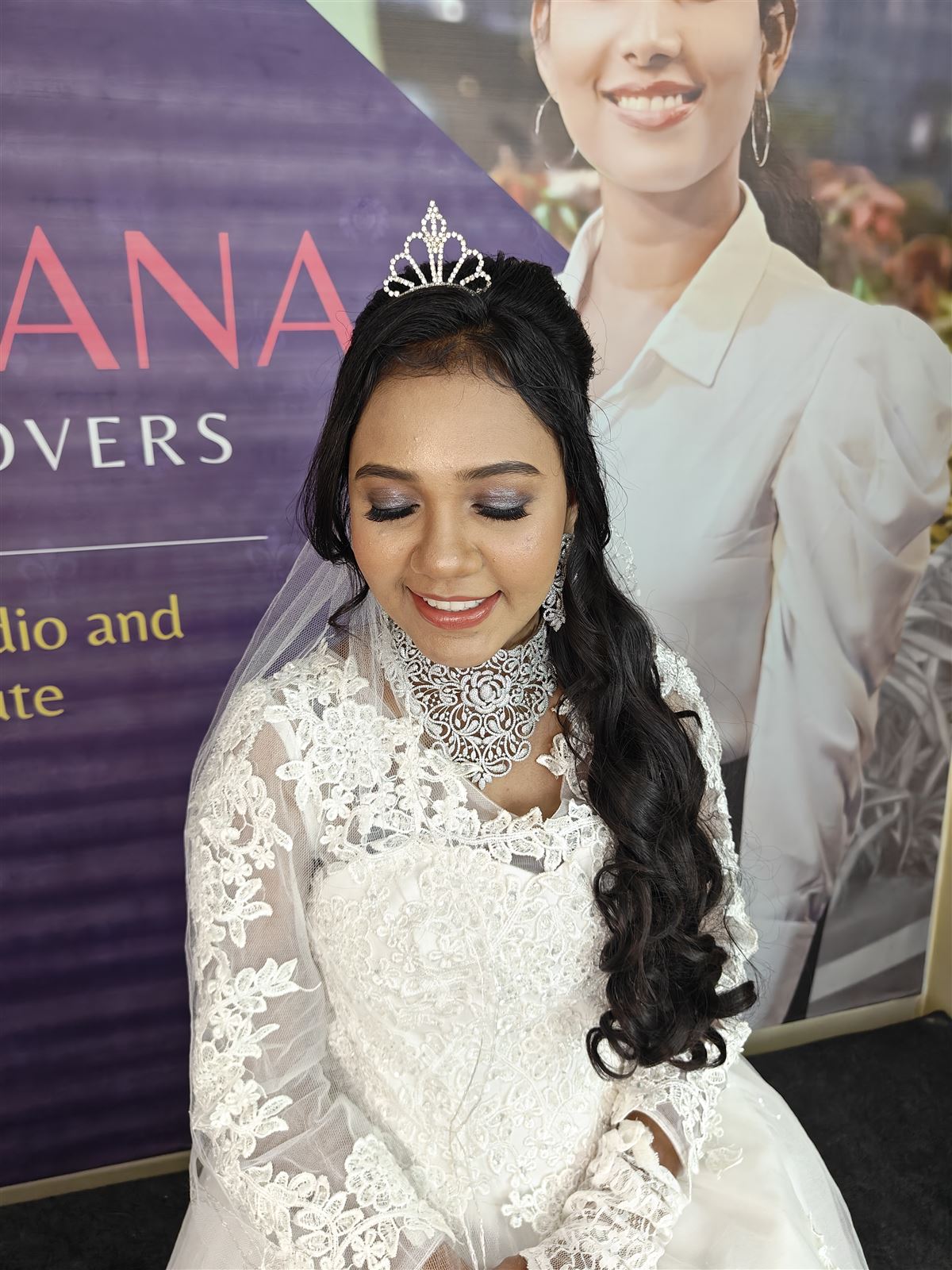 Makeup student practising at the academy